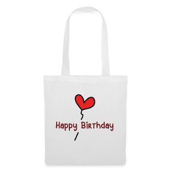 JAHRESTAG. ALLES GUTE ZUM GEBURTSTAG!. ALLES GUTE ZUM GEBURTSTAG!. - Stoffbeutel - Weiß - Vorne