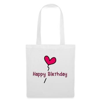 JAHRESTAG. ALLES GUTE ZUM GEBURTSTAG!. ALLES GUTE ZUM GEBURTSTAG!. - Stoffbeutel - Weiß - Vorne