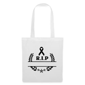 Rest in peace Logo laurel wreath - Tote Bag - white - Front