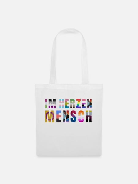 Pride Regenbogenfarben LGBTQ - Stoffbeutel - Weiß