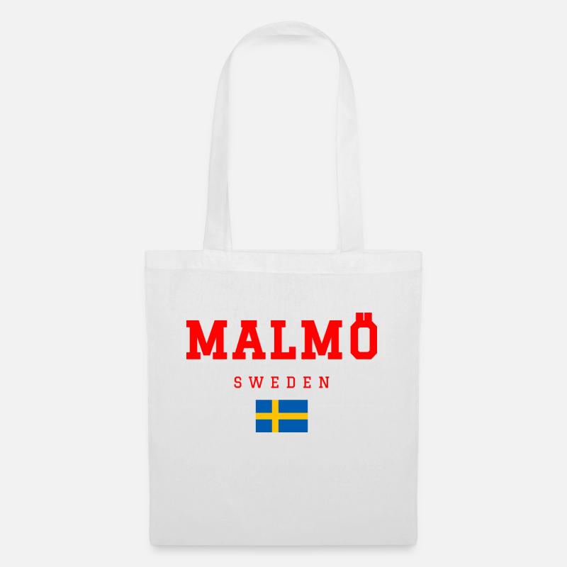 Malmö Schweden - Stoffbeutel - Weiß
