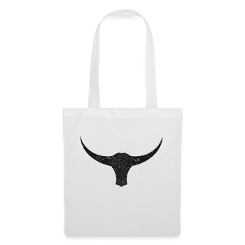 Taureau - Sac en tissu - blanc - Devant