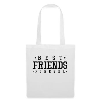best friends forever - Stoffbeutel - Weiß - Vorne