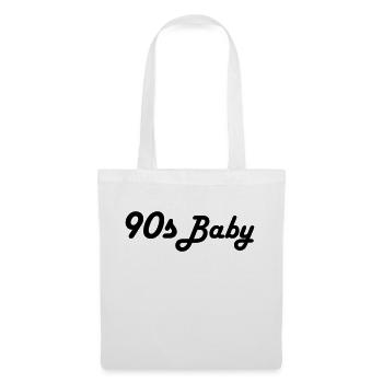 bébé des années 90 - Sac en tissu - blanc - Devant