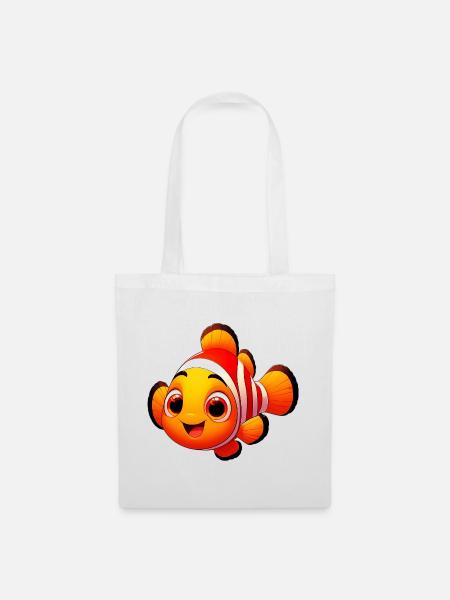 Clownfisch - Stoffbeutel - Weiß