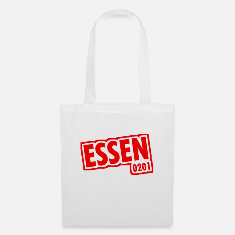 Essen - 0201 - Area Code - Slogan - Tote Bag - white