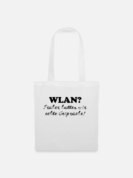 WLAN - Stoffbeutel - Weiß