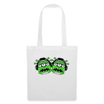 2 DJ Aliens Aliens Horror Two Monsters Team - Tote Bag - white - Front