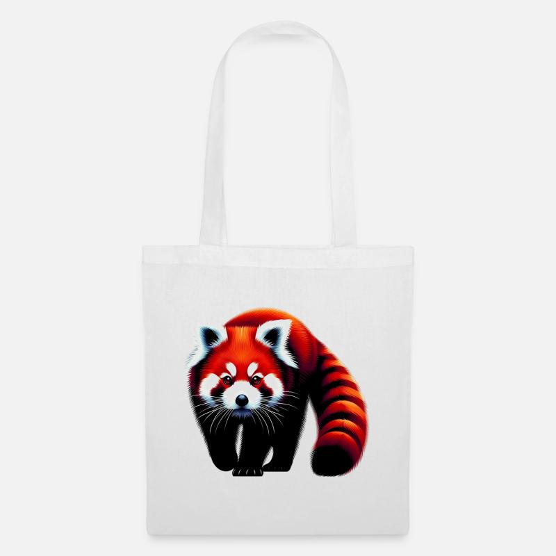 Roter Panda - Stoffbeutel - Weiß