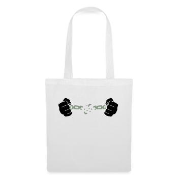 hand kette - Stoffbeutel - Weiß - Vorne