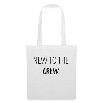 NEW TO THE CREW | baby Geschenk - Stoffbeutel - Weiß - Vorne