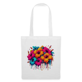 Hibiscus Flowers - Tote Bag - white - Front