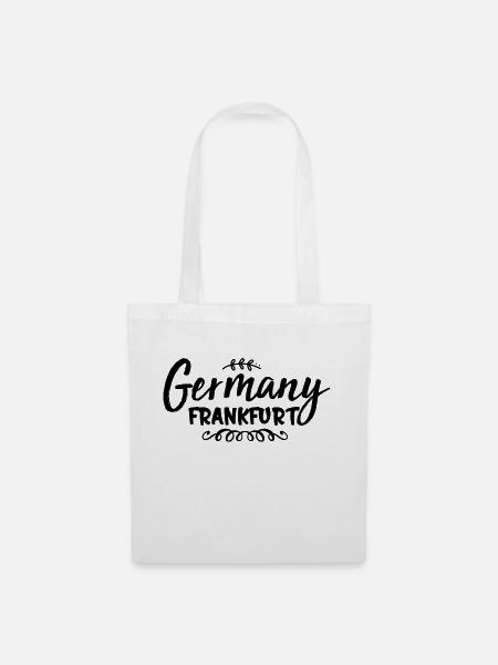 Germany Minimalist Script - Stoffbeutel - Weiß