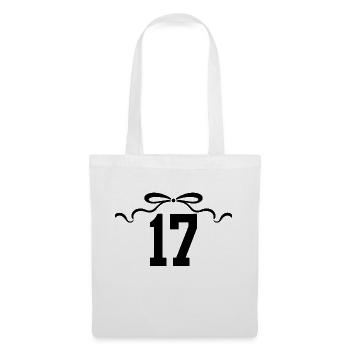 Number 17 Knot - 17th Anniversary - Tote Bag - white - Front