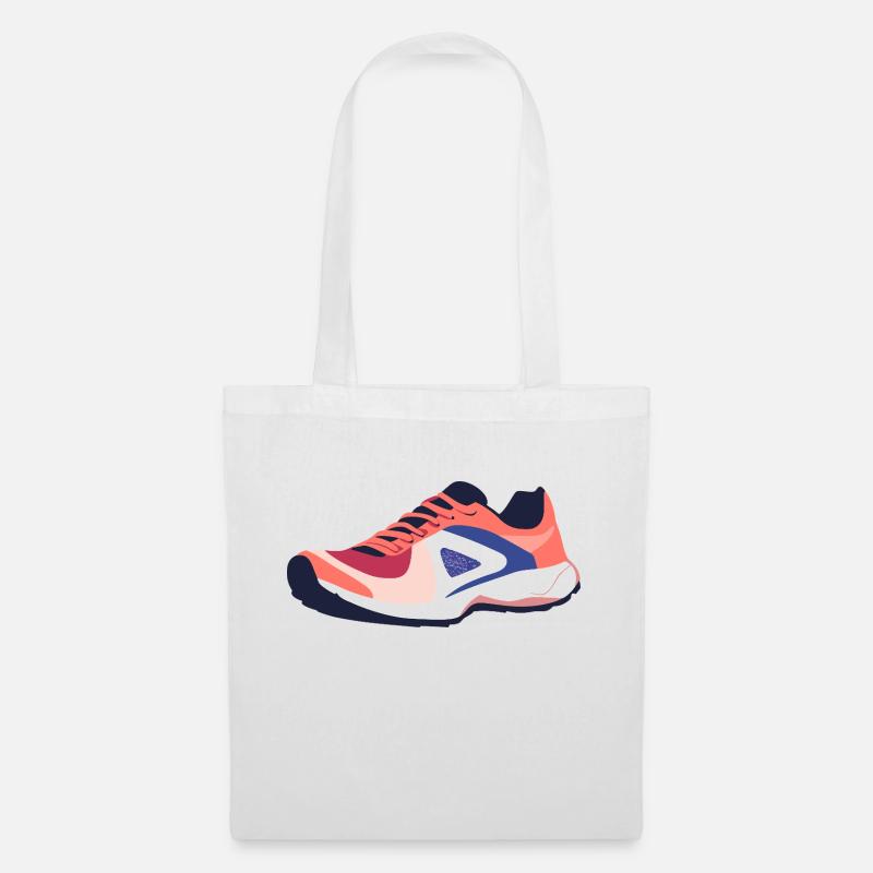 Laufschuhe Laufen Läufer - Stoffbeutel - Weiß