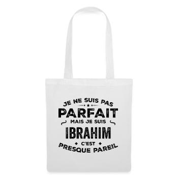 Ibrahim – ein lustiger und stolzer Vorname, Legende - Stoffbeutel - Weiß - Vorne