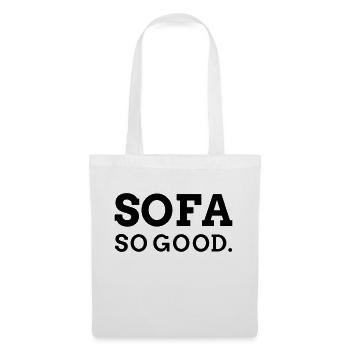 Sofa so good - Stoffbeutel - Weiß - Vorne