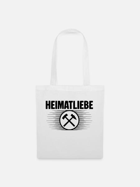Heimatliebe Sachsen - Stoffbeutel - Weiß