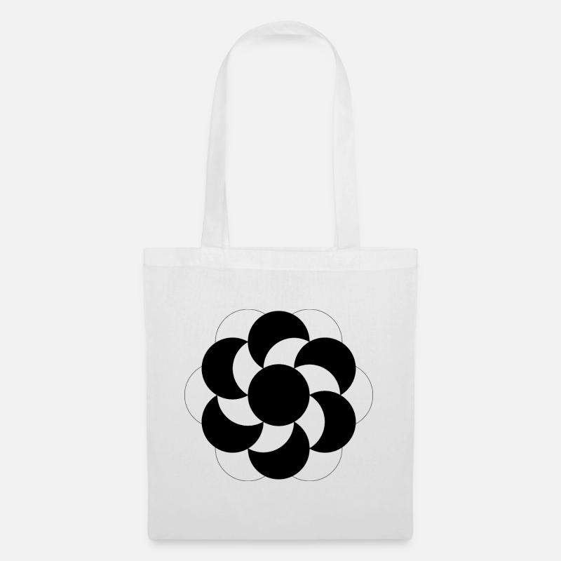 Crop Circle Fleur Céleste - Sac en tissu - blanc