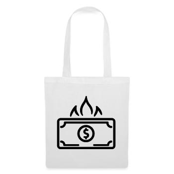 Burning Money - Tote Bag - white - Front