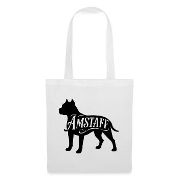 American Staffordshire Bully Great Dane Bulldog terrier - Sac en tissu - blanc - Devant
