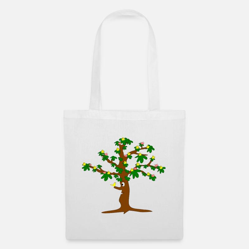Tree full of blossoms - Tote Bag - white