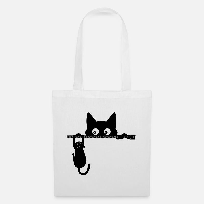 Kitty the cat - cat lover gift - Tote Bag - white