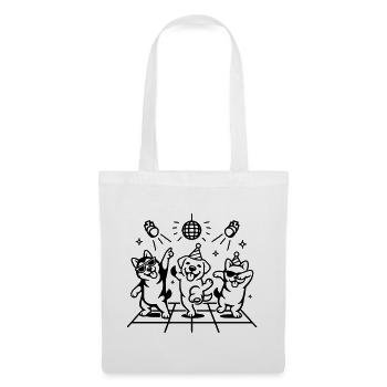 Dancing Party Dogs Kids Disco - Tote Bag - white - Front