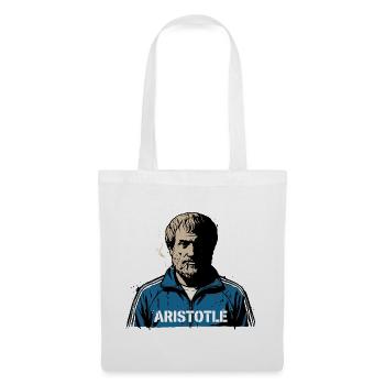 Portrait de rue d’Aristote - Sac en tissu - blanc - Devant