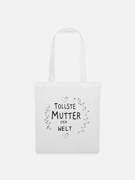 Tollste Mutter der Welt - Stoffbeutel - Weiß