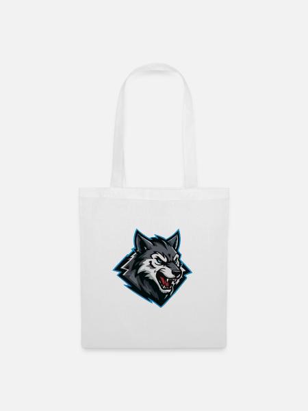 Wolfsangriff Logo - Stoffbeutel - Weiß