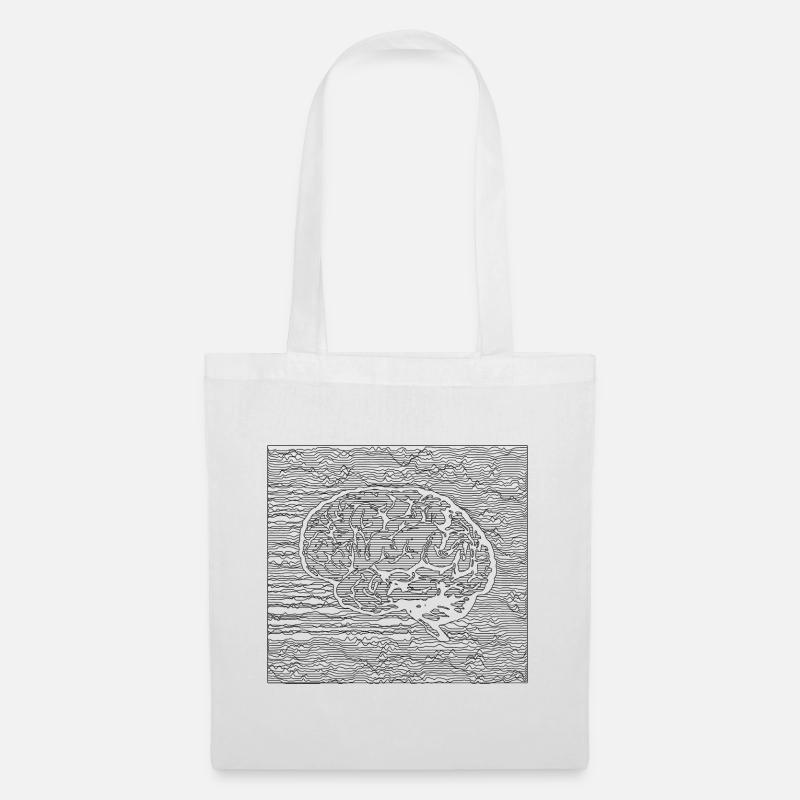 Tranquil Brain - Black - Sac en tissu - blanc