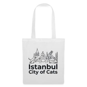 Ville des Chats d’Istanbul - Sac en tissu - blanc - Devant