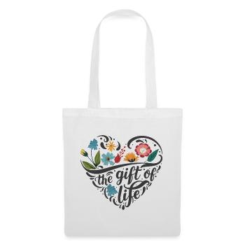 Flower Heart - Tote Bag - white - Front