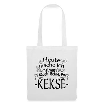 Bauch, Beine und Po (Kekse) - Stoffbeutel - Weiß - Vorne