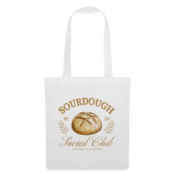 Sourdough Social Club – Sauerteig Design - Stoffbeutel - Weiß - Vorne