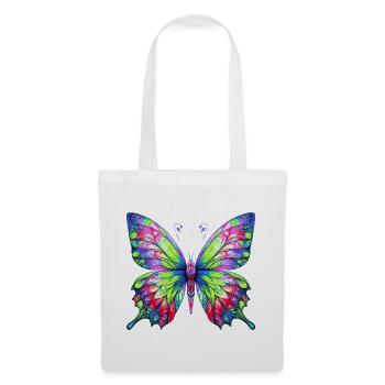 Schmetterling - Stoffbeutel - Weiß - Vorne