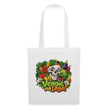 Veggie Skull - Stoffbeutel - Weiß - Vorne