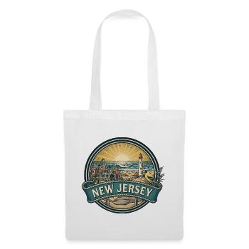 New Jersey Cape May Coast Retro-Reisegeschenk - Stoffbeutel - Weiß - Vorne