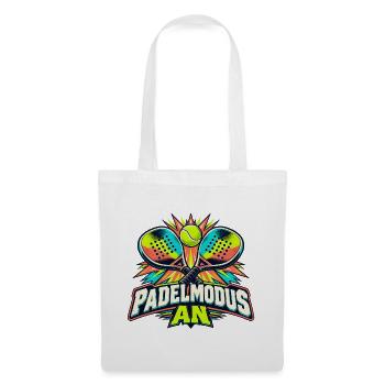 Padelmodus an - Stoffbeutel - Weiß - Vorne