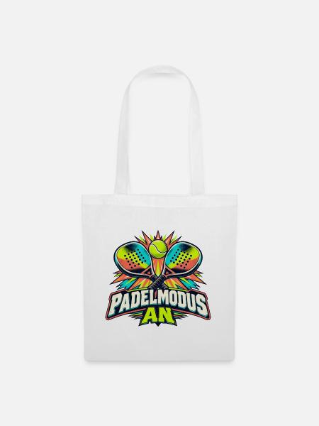 Padelmodus an - Stoffbeutel - Weiß