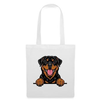 Rottweiler - Stoffbeutel - Weiß - Vorne