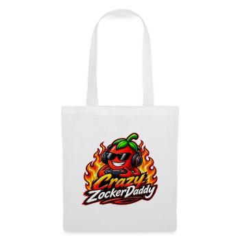 CrazyZockerDaddy - Stoffbeutel - Weiß - Vorne
