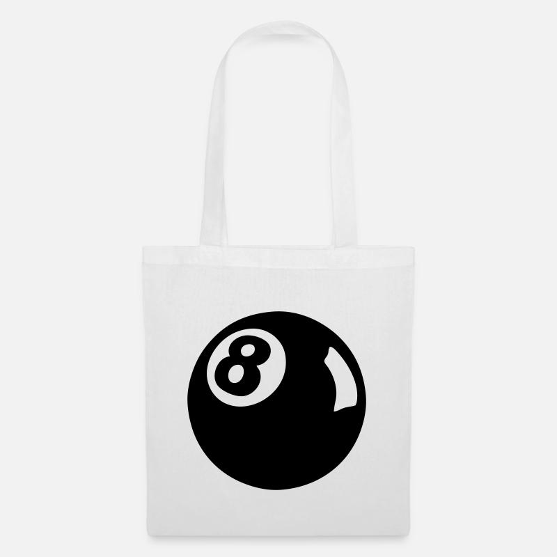 8 Ball - Sac en tissu - blanc