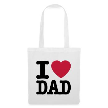 i love dad FR - Sac en tissu - blanc - Devant