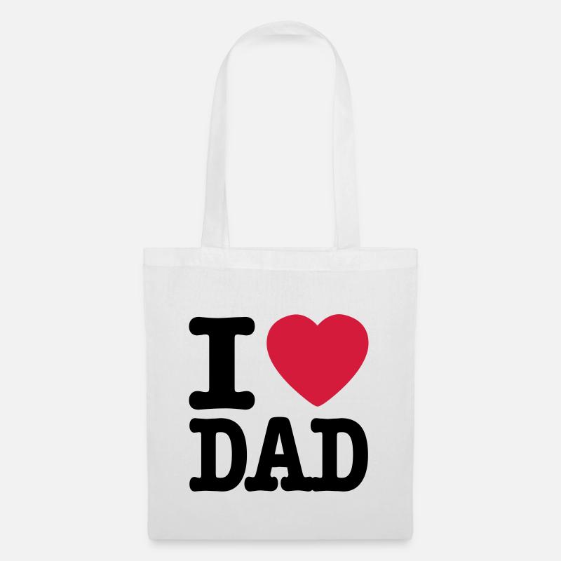 i love dad DE - Stoffbeutel - Weiß