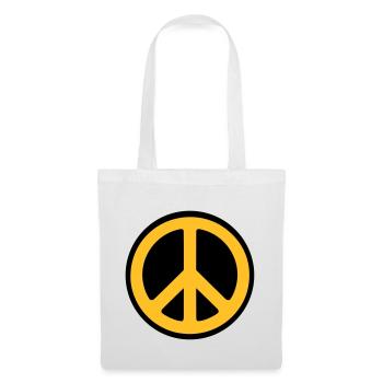 Peace - Frieden - Stoffbeutel - Weiß - Vorne