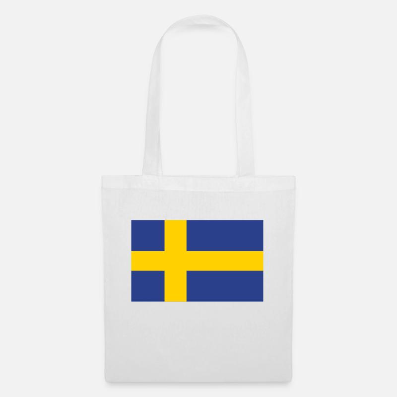 sweden flag - Stoffbeutel - Weiß