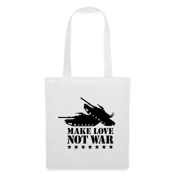 Faites l'amour pas la guerre 1Clr - Sac en tissu - blanc - Devant