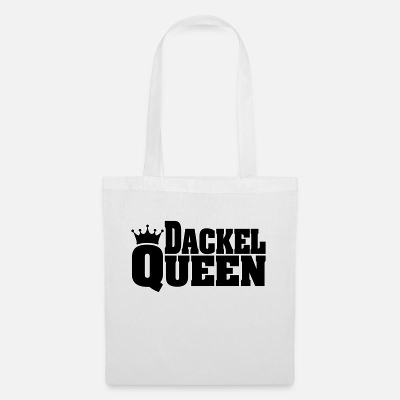 DACKEL QUEEN - Stoffbeutel - Weiß